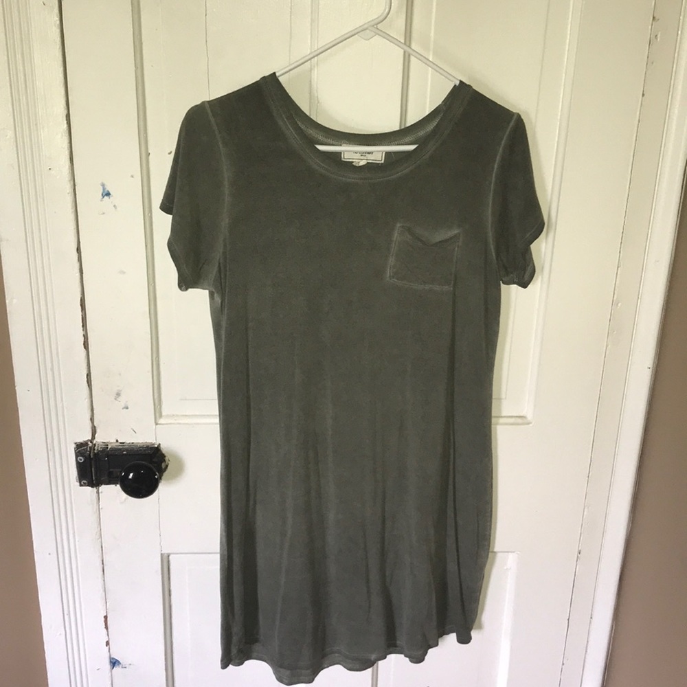 Olive green dress